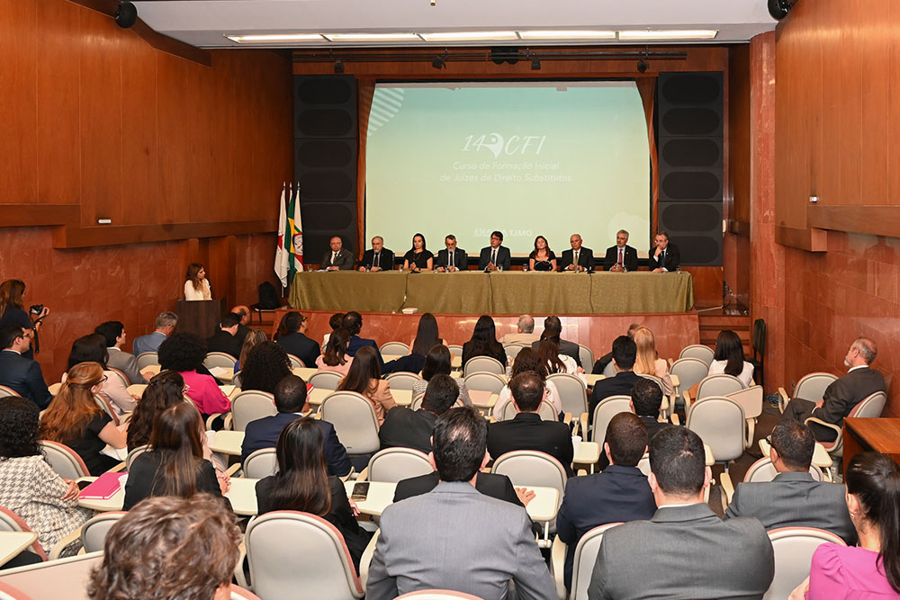 Mesa de honra para a abertura do 14º Curso de Formação Inicial (CFI)